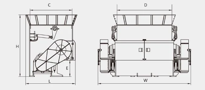 Plastic Hard Plastic Wood Cable Paper Light Metal White Goods Solid Waste Granulator Rdf Single Shaft Shredder Recycling Machine