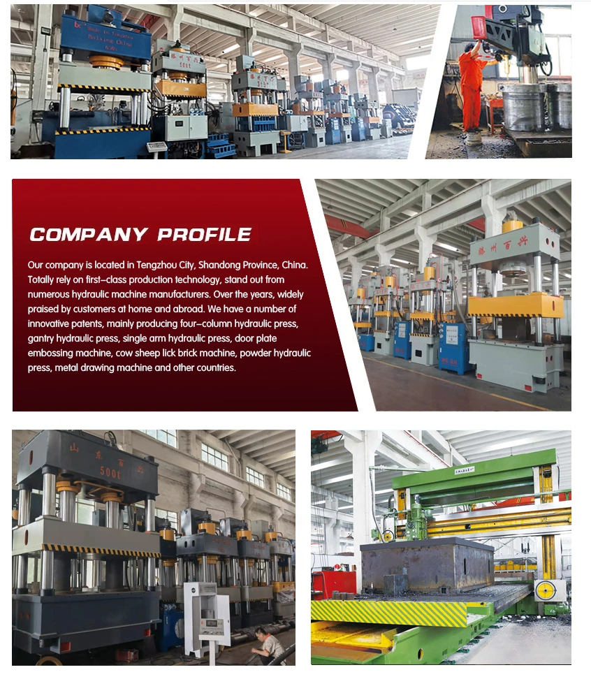 315t/1000 Tons/1200t/1500t/1600t/2000t/2500t/3000t/4500t/5500t/ Iron Plate Stainless Steel Plate Carbon Steel Sealed Can Stretch Forging Forming Hydraulic Press